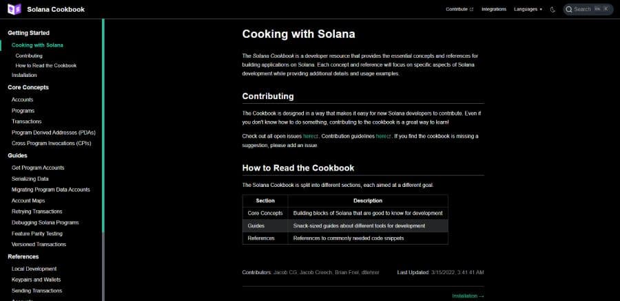 Solana Cookbook