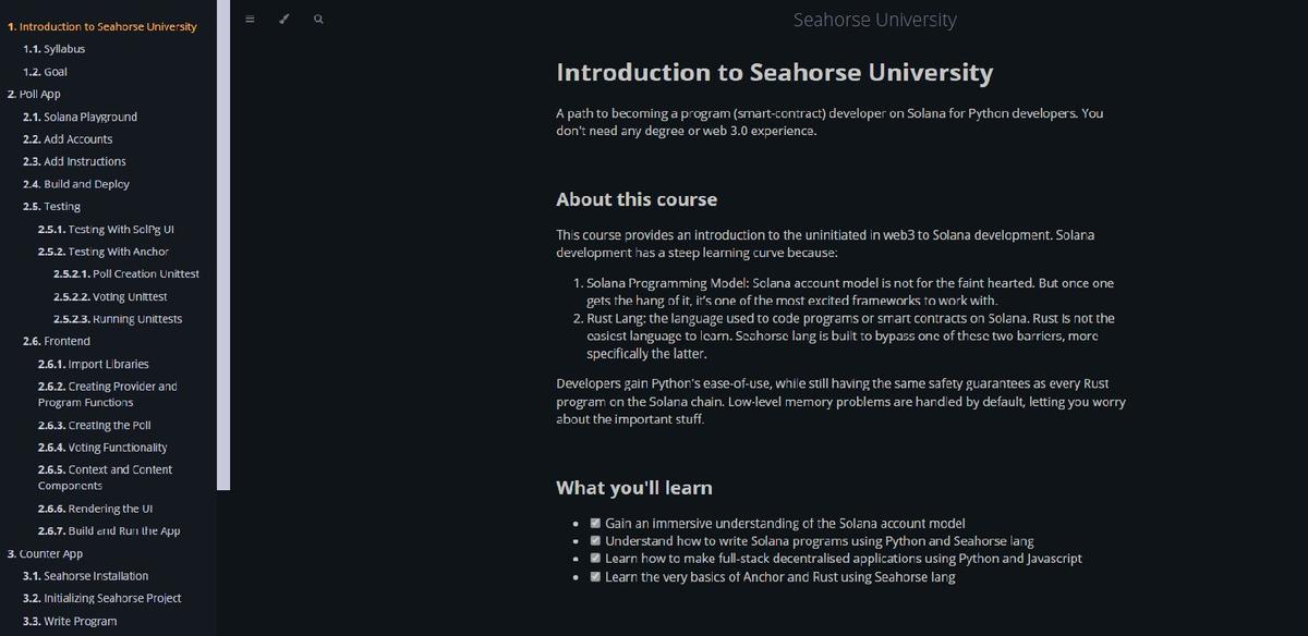 Seahorse University